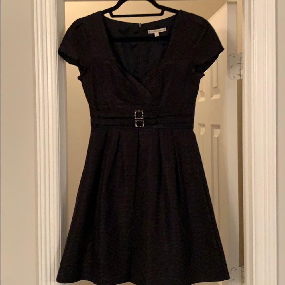 Black classic cocktail dress